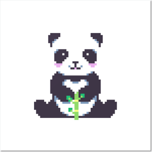 Pixel Panda Posters and Art